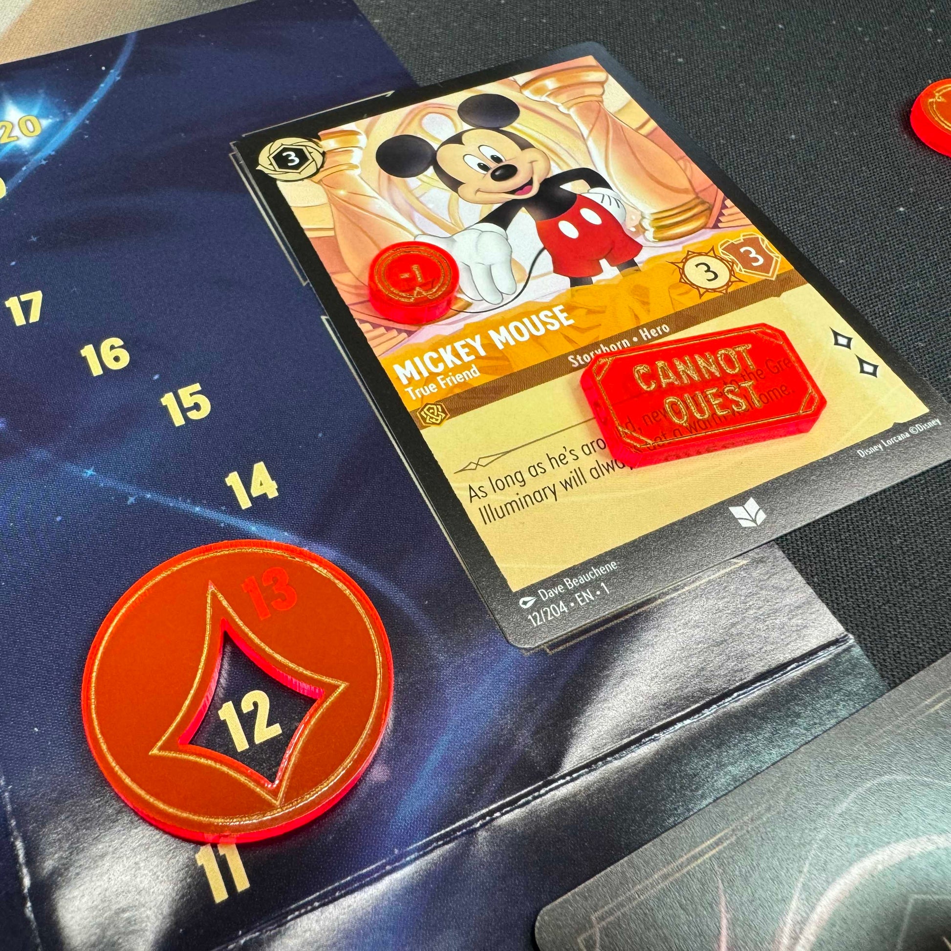 Disney Lorcana tokens markers templates counters