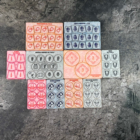 Kill Team Tokens Templates Markers Gauge Order Tokens