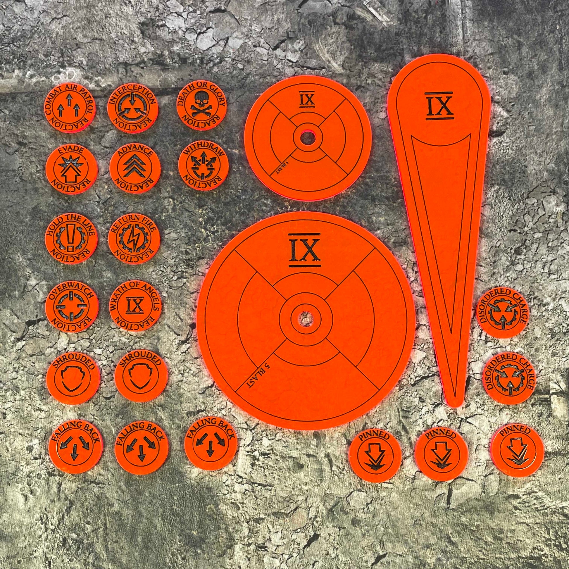 Horus Heresy Tokens Markers Templates Accessories