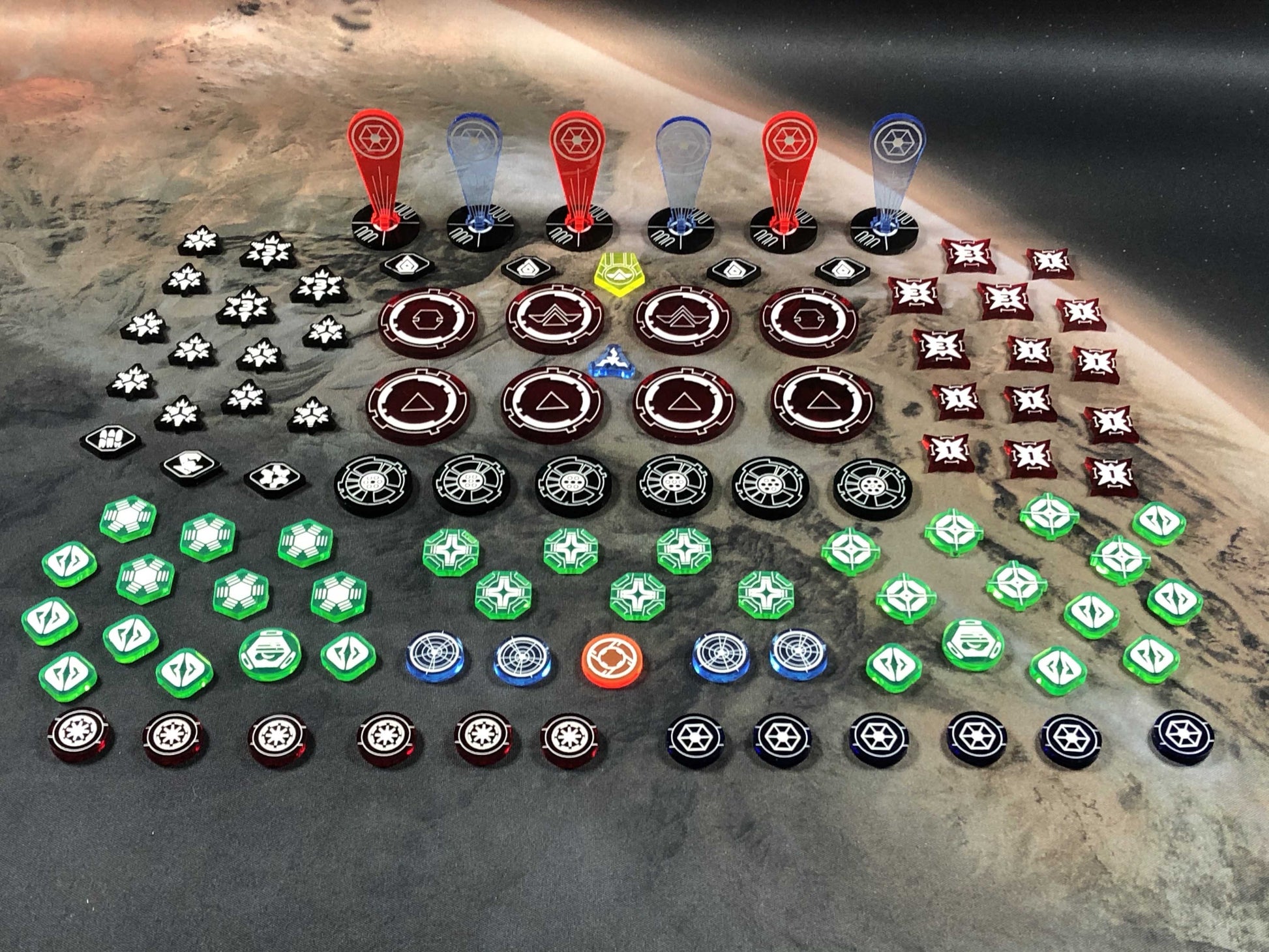 Star Wars Legion Clone Wars tokens and markers